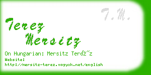 terez mersitz business card